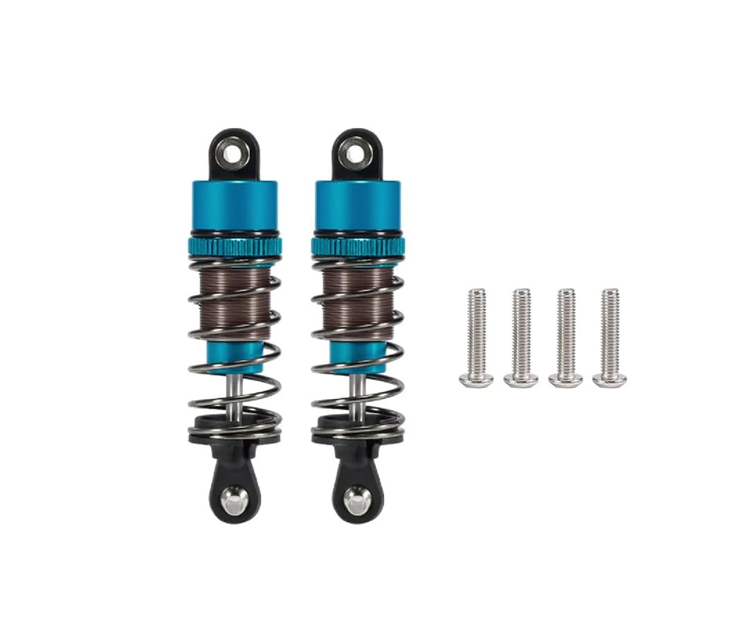 Photo 1 of 1/10 RC Cars Oil Leakproof Shocks,2Pcs Adjustable Oil Filled Shocks 52mm-120mm for 1/10 RC Buggy Truggy On Road Touring Drift Cars Monster Trucks Upgrade Parts(2pcs 62mm blue)