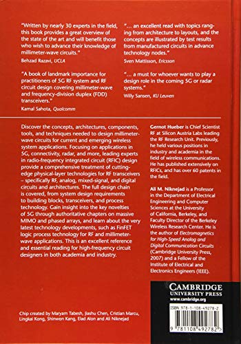 Millimeter-Wave Circuits for 5G and Radar (The Cambridge RF and Microwave Engineering Series)