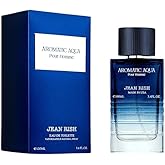 Jean Rish Aromatic Aqua Perfume for Men Eau De Parfum, Long-Lasting Luxury Fragrance, Made In USA - Lemon, Mint, Ginger, Jasmine, Sandalwood Scent - 100ml / 3.4 oz