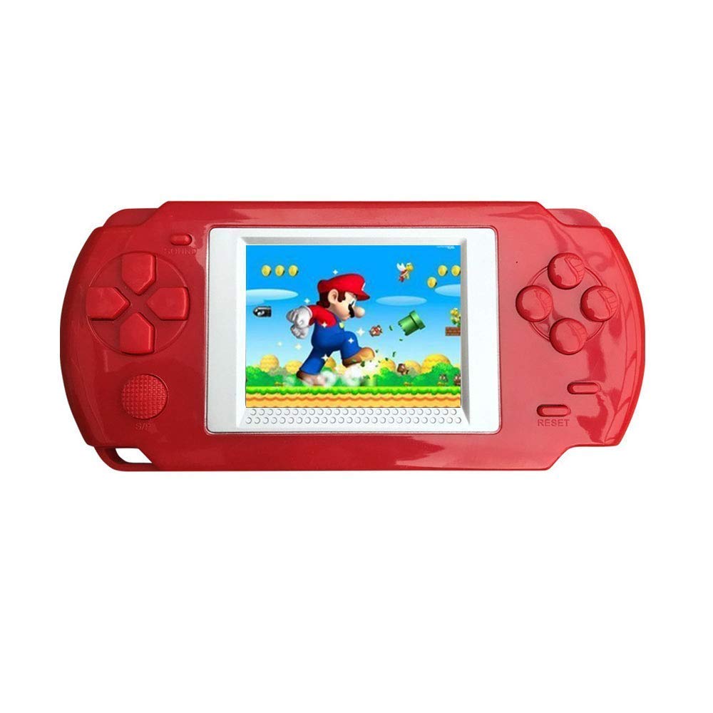 KOBWA Handheld Game Console for Children, Built in 268 Classic Old Games Portable Game Console, The 80's Arcade Video Gaming System (Red)