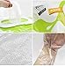 disposable clear plastic gloves 400 Count, food grade kitchen & multi purpose, embossed thick material, powder free