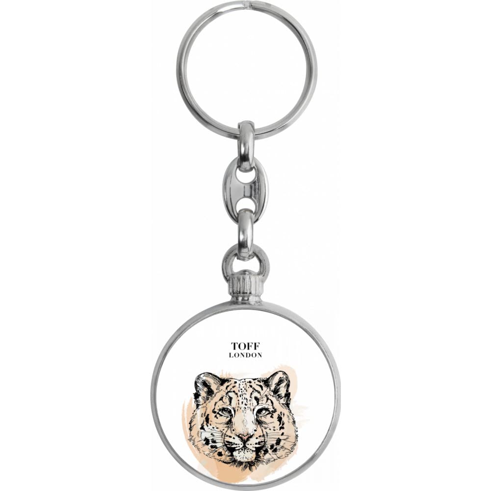 Toff London Snow Leopard Keyring