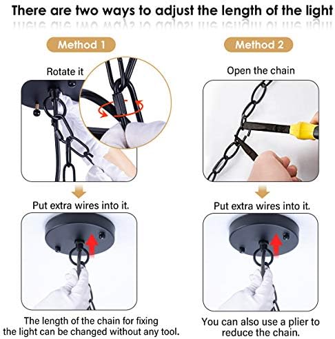 Pendant Lighting, UL Listed Cage Kitchen Light Fixtures Industrial Farmhouse Chandelier Black Gold Metal Hanging Lights E26 Modern Ceiling Light for Kitchen Island Entryway Dining Room Bedroom Foyer 6 51eHKaELotL. AC