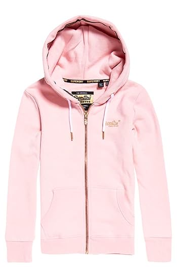 Superdry Damen Orange Label Elite Ziphood Kapuzenpullover