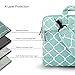 Laptop Shoulder Bag 13 13.3 14 Inch Case Compatible with MacBook Pro 14 2025-2021 M4/M3/M2/M1, Mac Air/pro 13-13.3 Inch and Most Popular 13-14 Notebooks,Spill-Resistant Briefcase,Quatrefoil Green