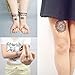 COKOHAPPY 4 Sheets Black Lace Wedding Dream Cathcher Mandala Lotus Crown Look Real Flash Temporary Tattoo