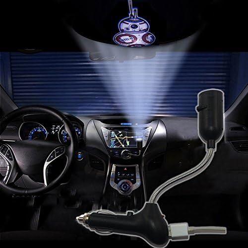 Spoya Star Wars BB8 BB-8 Robot Droid USB Car dome ceiling CREE LED cigarette lighter logo projection projector atmosphere light lamp