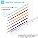 120 Colors Gel Pen Refills innhom Gel Ink Refills for Adult Coloring Books Crafting Doodling Scrapbooking Drawing- Glitter Metallic Pastel Neon Swirl Standard Colors