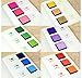 Lsushine Craft Ink Pad Stamps Partner Diy Color,20 Colors Rainbow Finger Ink pad for kids (pack of 20)