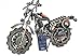 ZOVIE Creative Hand Soldering Wrought Iron Motorcycle Model Bronze Tone Metal Moto Collection Simple Modern Home Decor Ornaments for Motocycle Lovers