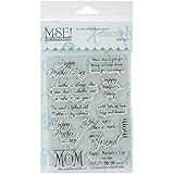 MSE Stamp Sheet, 4 by 6-Inch, Mother's Day, Clear