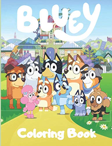 Buy Bluey Coloring Book: Great Coloring Pages bluey Colouring book Gift