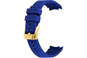 YISIWERA 18mm 20mm 22mm Premium Crafter Silicone Universal Curved Ends Rubber Watch Band Strap Bracelet Brushed Stainless Steel Pin Buckle For Men Women