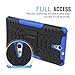 Sony Xperia C5 Ultra Case - MoKo Heavy Duty Rugged Dual Layer Armor with Kickstand Protective Cover for Sony Xperia C5 Ultra 6.0 Inch Smartphone 2015 Release, BLUE