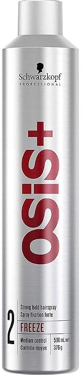 Schwarzkopf OSiS+ Freeze Strong Hold Hairspray 500ml Moisture UV Protection view 4
