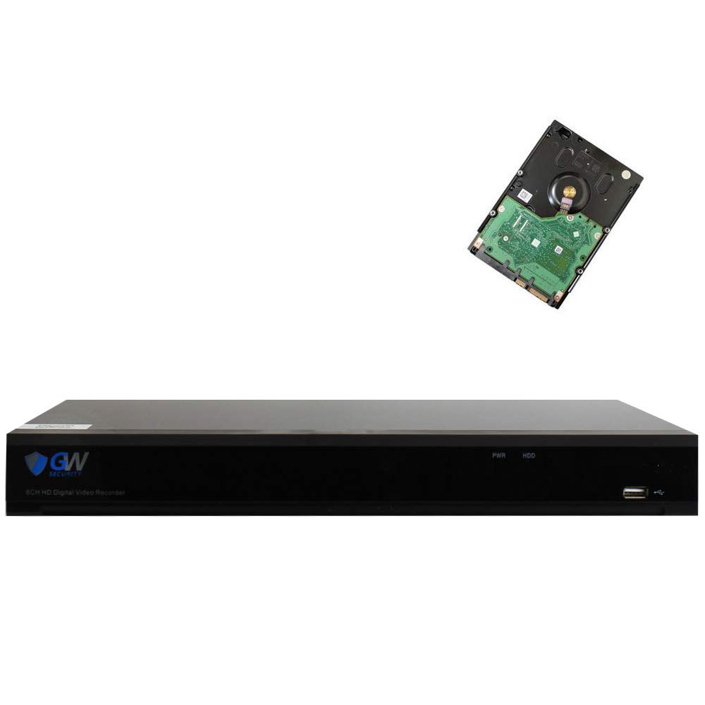 8 Channel 1080P Hybrid 5-in-1 4MP DVR (1080P TVI+CVI+AHD+960H Analog +IP) H.264  CCTV 8CH Standalone dvr Quick QR Code Scan w/Easy Remote View for Security  ...