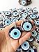 Bion, Silver Evil Eye Glass Beads,1 Piece - 1.7