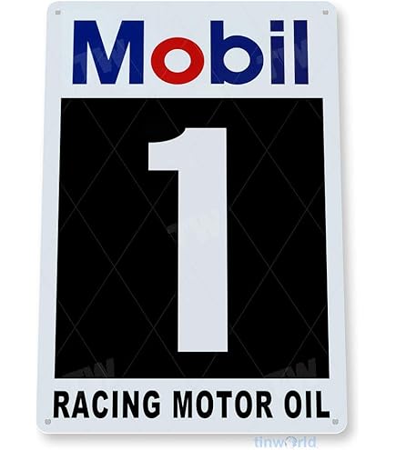 Amazon.com: Tinworld Mobil 1 Tin Sign Oil Gas Station Garage