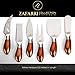 Elegant Cheese Knives Stainless Steel - Set of 6 Cheese Knives Spreaders with Rose Gold Handles | 6-Pieces Cheese Spreading Knife Sets for Charcuterie Boards, Cutlery Gift Set