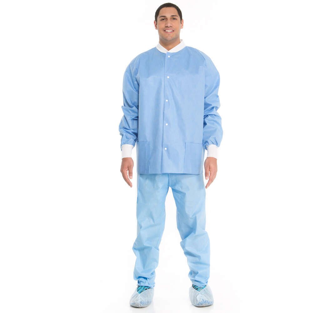 HALYARD Lab Jackets, Disposable, 3Layer SMS, Large, Chest
