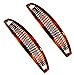 Parcelona French Extra Long 6.5 Inch Set of 2 Celluloid Tortoise Shell Ponytail Holder Large Banana Hair Clips