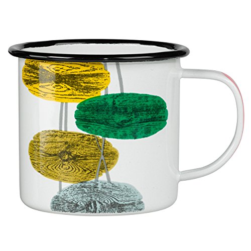 V & A Vintage Mug, Enamel, Pavanne Print
