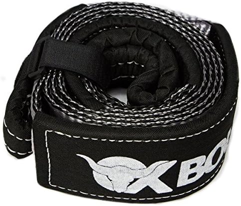 OXBOUND Tree Saver Tow Strap - Heavy Duty Recovery, Winch Strap 3" x 8' with 30,000 lb capacity (Gray)