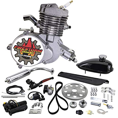 Zeda New 80 T Belt Drive Complete 80cc Bicycle Engine Kit - Firestorm Edition