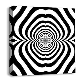 Abstract Visual Illusion Painting for Bedroom Living Room