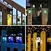 Otdair Solar Deck Lights, Solar Fence Lights Outdoor, 2 Modes Wall Mount Fence Post Lights LED for Garden, Landscape, Decoration, Pathway, Patio, Fence, Deck, Yard, White/Color Changing, 8 Pack