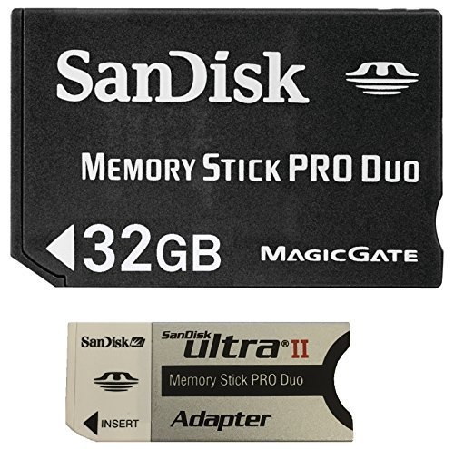 SanDisk Flash 32 GB Memory Stick PRO Duo Flash Memory Card SDMSPD-032G, Black SanDisk Flash 32 GB Memory Stick PRO Duo Flash Memory Card SDMSPD-032G, Black