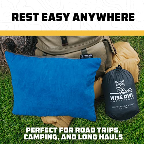 Wise Owl Outfitters Memory Foam Pillow Camping and Travel Accessories