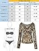 MISS MOLY Sexy Leopard Grain Tops for Women Long Sleeve V Neck Ruched Shirt Warp Crop Blouse, Leopard Print #1, Large / US-15