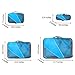 G4Free Packing Cubes 4pcs Value Set for Travel,Helpful Packing Bags(Blue)