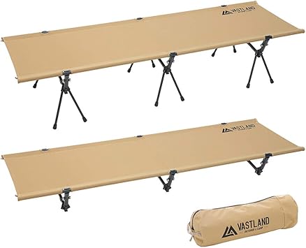 Amazon Vastland ヴァストランド 2way キャンプコット タン 耐荷重150kg ヴァストランド Vastland 折りたたみ式ベッド