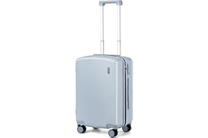 Hanke 20 Inch Carry On Luggage 22x14x9 Airline Approved Lightweight Hard Shell Suitcases with Wheels Travel Tsa Luggage Rolling Luggage Carry On Bag(Gray)
