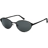 SOJOS Retro Oval Polarized Sunglasses for Women Men, Trendy Chic Cat Eye 90s Y2K Sunnies SJ1266