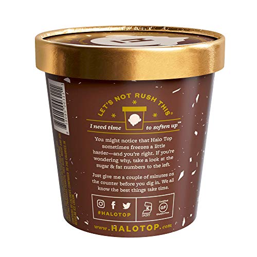 Halo Top Light Ice Cream, Mocha Chip, 16 oz (Frozen)