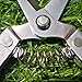 Pruning Shears Straight Tip Pruning Trimming Scissors Florist Scissors-Stainless Steel Ultra Sharp Multi-Purpose Hand Pruner Scissors for Garden Harvesting Fruits Vegetables, Trimming Flowers,Silverythumb 3