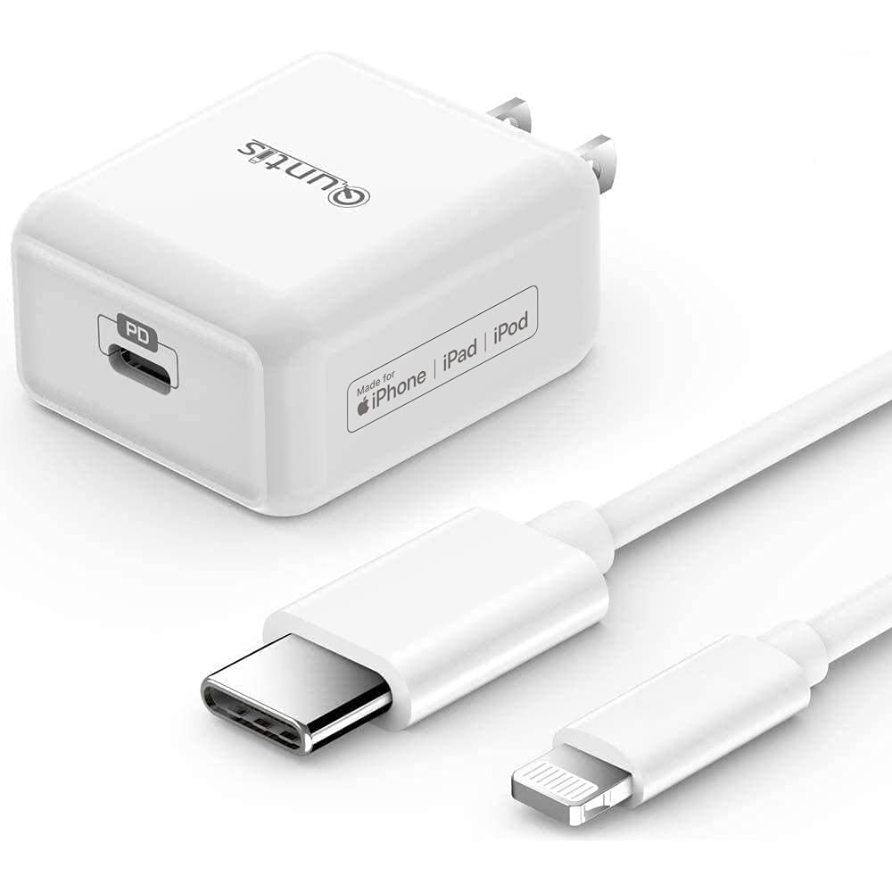 Photo 1 of iPhone Fast Charger [Apple MFi Certified], 20W iPhone High Speed USB-C Charger Plug with 6FT USB C to Lightning Cable Cord for iPhone 14 13 Mini Pro Max 12 11 XS XR X iPad AirPods, White