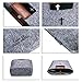 AGAPASS Christian Bible Tote Bag for Men Women, Bible Cover Case Carved Cross Holy Bible Carrying Bag, Felt Tote Church Bible Study Case,Christian Gift, Bible Purse,Dark Grey