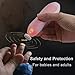 Electric Nail File Drill for Baby No Sharp Claws Hurt, Nail Care Professional Manicure Pedicure System for Beauty Nail Art, 6 in 1 Safety Cutter Trimmer Clipper for Toes and Fingers (Pink) …
