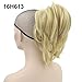Oubeca 14 Inch Adjustable Style Claw Thick Wavy Curly Messy Pony Tail Hairpiece Short Layered Jaw Claw Ponytail Clip In Hair Extensions (16H613)