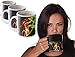 Cortunex Color Changing Coffee mug, Cute Magic Tea Cup, Funny Gift For Women and Men, Ceramic Heat Sensitive Coffee Cup | Smoke