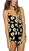 Relipop Women Summer Floral Romper Casual Spaghetti Strap Sleeveless Party Evening Mini Short Jumpsuit Black