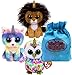Ty Beanie Boos Fairytale Unicorns Ramsey (Lioncorn), Enchanted (Owlicorn) & Heather (Caticorn) Gift Set Bundle with Bonus Matty's Toy Stop Storage Bag - 3 Pack