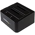 StarTech.com Dual-Bay USB 3.1 to SATA Hard Drive Docking Station, USB 3.1 (10 Gbps), External 2.5/3.5" SATA I/II/III, SSD/HDD Docking Station, Hot-Swap Hard Drive Bay, Top-Loading (SDOCK2U313)