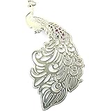 Inkadinkado Elegant Peacock Rubber Stamp - 1.5" X 6", Flexible Rubber, Stamp Only (Handle & Ink Not Included)