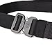 Fairwin Tactical Belt, Military Style Webbing Riggers Web Belt with Heavy-Duty Quick-Release Metal Buckle (Military- Black)