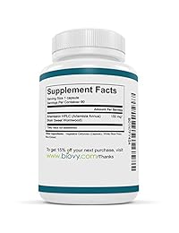artemisimax ™ – La mejor artemisinina Cápsulas – por biovy – 150 mg artemisinina – 98% Pure – Sweet Extracto de ajenjo – qinghaosu – Gusano Madera – Artemisia – Planta de hplc Sweet Annie zacate